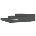  Donica, szara, 107x107x27 cm, lite drewno sosnowe