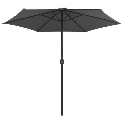 Parasol ogrodowy na aluminiowym słupku, 270x246 cm, antracytowy Parasol ogrodowy na aluminiowym słupku, 270x246 cm, antracytowy