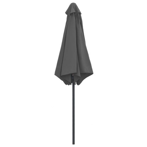 Parasol ogrodowy na aluminiowym słupku, 270x246 cm, antracytowy Parasol ogrodowy na aluminiowym słupku, 270x246 cm, antracytowy