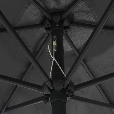 Parasol ogrodowy na aluminiowym słupku, 270x246 cm, antracytowy Parasol ogrodowy na aluminiowym słupku, 270x246 cm, antracytowy
