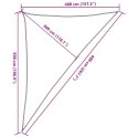  Żagiel przeciwsłoneczny, 160 g/m², antracyt, 4x5x6,8 m, HDPE