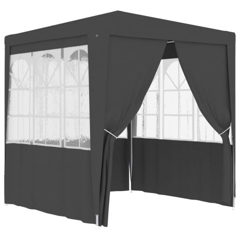 Namiot imprezowy ze ściankami, 2x2 m, antracyt, 90 g/m² Namiot imprezowy ze ściankami, 2x2 m, antracyt, 90 g/m²