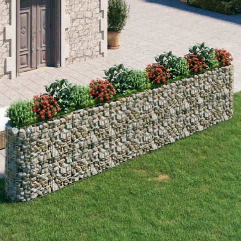  Podwyższona donica gabionowa galwanizowane żelazo 470x50x100 cm