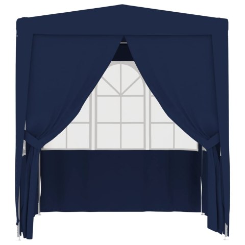 Namiot imprezowy ze ściankami, 2,5x2,5 m, niebieski, 90 g/m² Namiot imprezowy ze ściankami, 2,5x2,5 m, niebieski, 90 g/m²