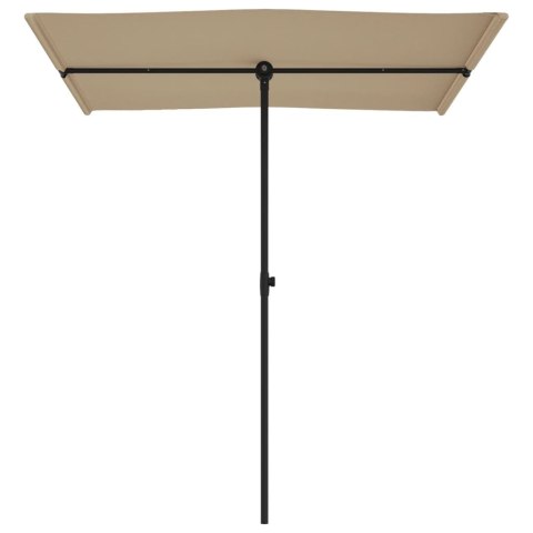 Parasol ogrodowy na aluminiowym słupku, 180x110 cm, taupe Parasol ogrodowy na aluminiowym słupku, 180x110 cm, taupe
