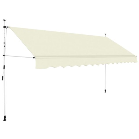  Markiza zwijana ręcznie, 400 cm, kremowa