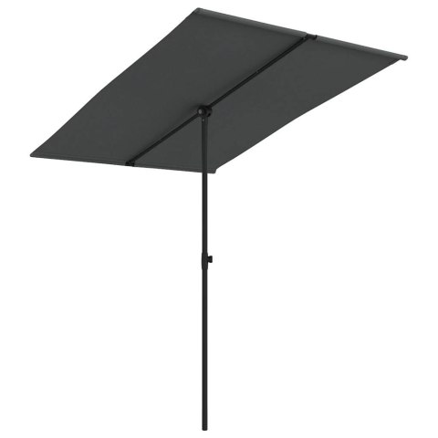 Parasol ogrodowy na aluminiowym słupku, 2x1,5 m, antracytowy Parasol ogrodowy na aluminiowym słupku, 2x1,5 m, antracytowy