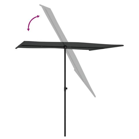 Parasol ogrodowy na aluminiowym słupku, 2x1,5 m, antracytowy Parasol ogrodowy na aluminiowym słupku, 2x1,5 m, antracytowy