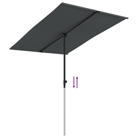 Parasol ogrodowy na aluminiowym słupku, 2x1,5 m, antracytowy Parasol ogrodowy na aluminiowym słupku, 2x1,5 m, antracytowy