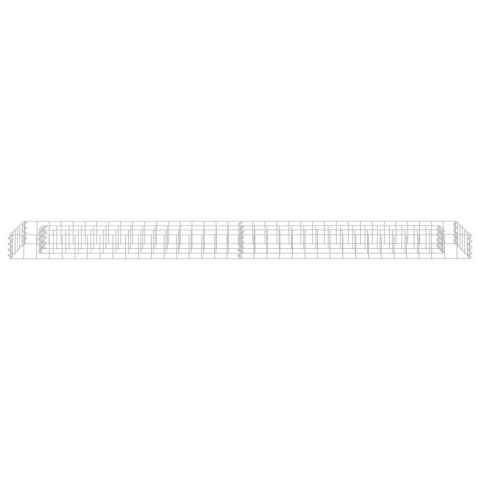Podwyższona donica gabionowa, galwanizowana stal, 180x30x10 cm Podwyższona donica gabionowa, galwanizowana stal, 180x30x10 cm