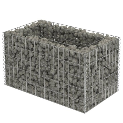 Podwyższona donica gabionowa, galwanizowana stal, 90x50x50 cm Podwyższona donica gabionowa, galwanizowana stal, 90x50x50 cm