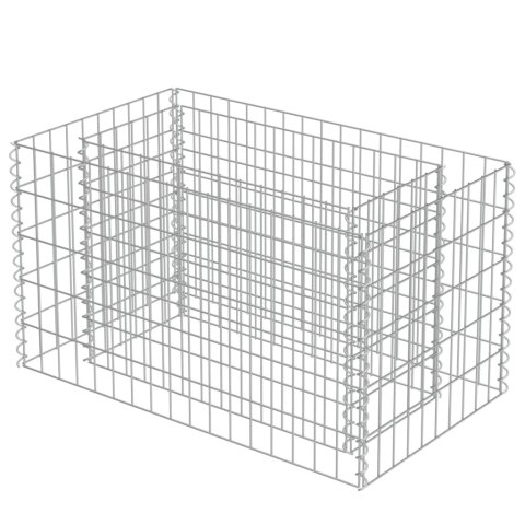 Podwyższona donica gabionowa, galwanizowana stal, 90x50x50 cm Podwyższona donica gabionowa, galwanizowana stal, 90x50x50 cm