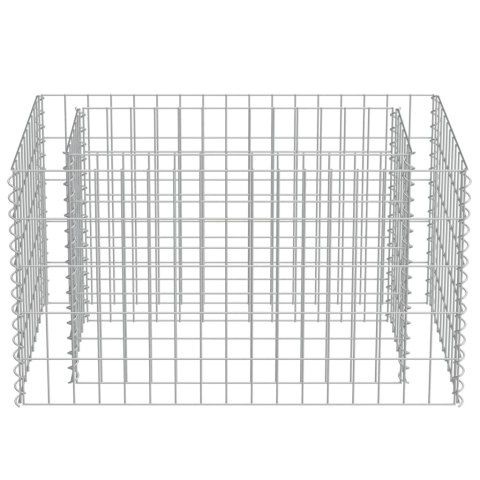Podwyższona donica gabionowa, galwanizowana stal, 90x50x50 cm Podwyższona donica gabionowa, galwanizowana stal, 90x50x50 cm