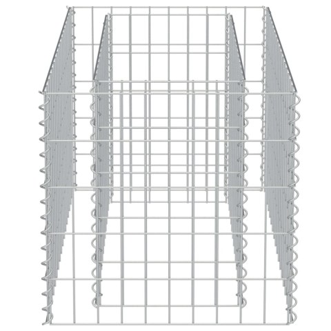Podwyższona donica gabionowa, galwanizowana stal, 90x50x50 cm Podwyższona donica gabionowa, galwanizowana stal, 90x50x50 cm
