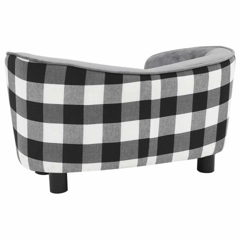 Sofa dla psa, szara, 68x38x38 cm, pluszowa Sofa dla psa, szara, 68x38x38 cm, pluszowa