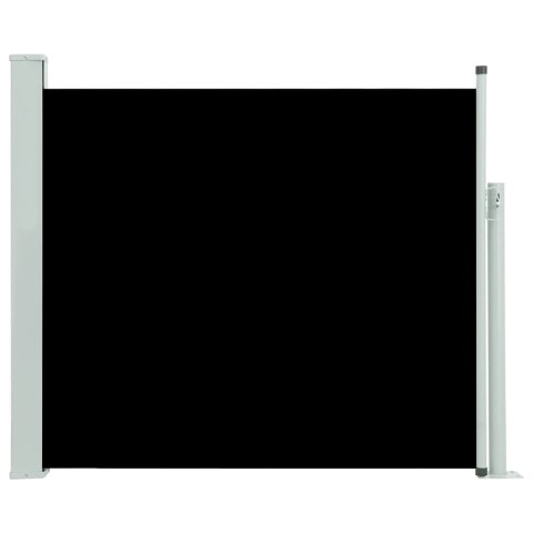 Wysuwana markiza boczna na taras, 100 x 300 cm, czarna Wysuwana markiza boczna na taras, 100 x 300 cm, czarna