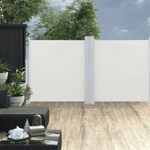 Zwijana markiza boczna, kremowa, 100 x 600 cm Zwijana markiza boczna, kremowa, 100 x 600 cm