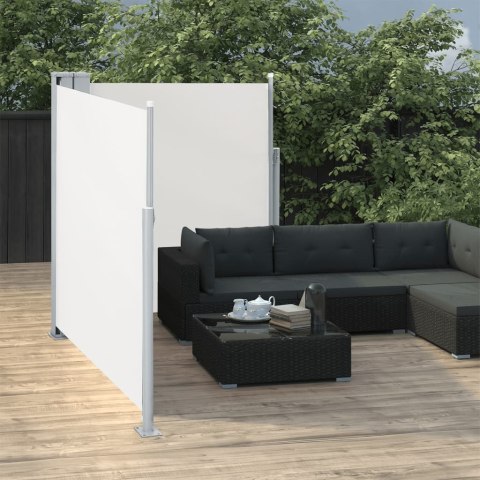Zwijana markiza boczna, kremowa, 140 x 600 cm Zwijana markiza boczna, kremowa, 140 x 600 cm