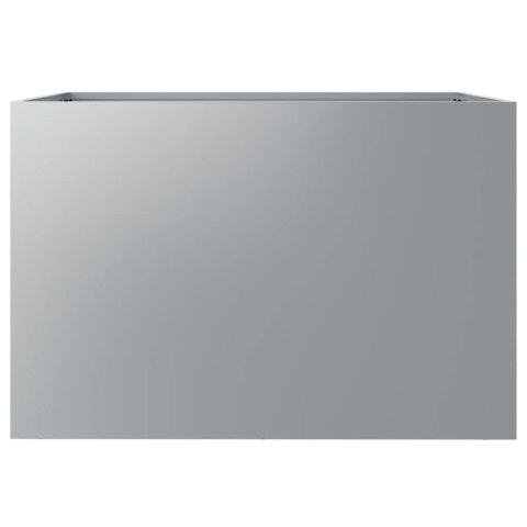 Donica, srebrna, 62x40x39 cm, stal galwanizowana Donica, srebrna, 62x40x39 cm, stal galwanizowana