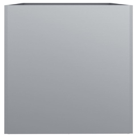 Donica, srebrna, 62x40x39 cm, stal galwanizowana Donica, srebrna, 62x40x39 cm, stal galwanizowana
