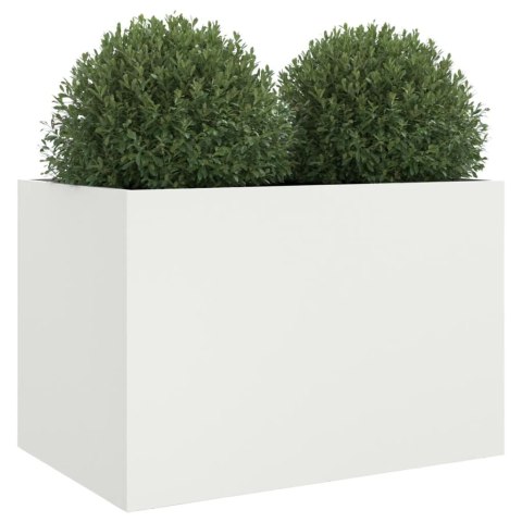 Donica, biała, 62x47x46 cm, stal Donica, biała, 62x47x46 cm, stal