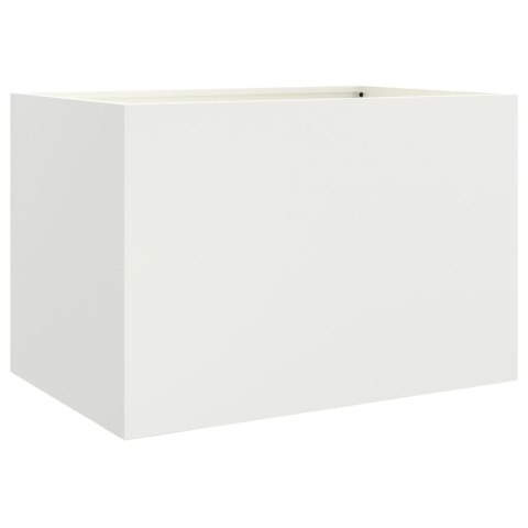 Donica, biała, 62x47x46 cm, stal Donica, biała, 62x47x46 cm, stal