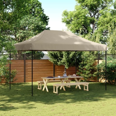  Składany namiot imprezowy typu pop-up, taupe, 440x292x315 cm