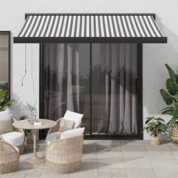 Zwijana markiza, antracytowo-biała, 3x2,5m, tkanina i aluminium