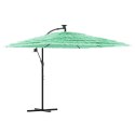  Parasol ogrodowy na stalowym słupku, zielony, 269x269x235 cm
