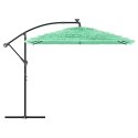  Parasol ogrodowy na stalowym słupku, zielony, 269x269x235 cm