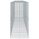  Kosz gabionowy z pokrywą, 650x100x200 cm, galwanizowane żelazo