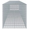  Kosz gabionowy z pokrywą, 750x100x100 cm, galwanizowane żelazo