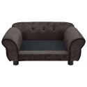 VidaXL Sofa dla psa, brązowa, 72x45x30 cm, pluszowa