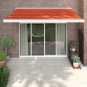  Zwijana markiza, pomarańcz i brąz, 3,5x2,5m tkanina i aluminium