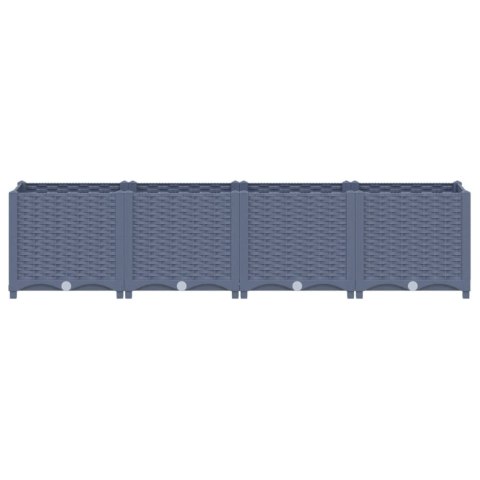 Donica do podniesionej rabaty, 160x40x38 cm, polipropylen Donica do podniesionej rabaty, 160x40x38 cm, polipropylen