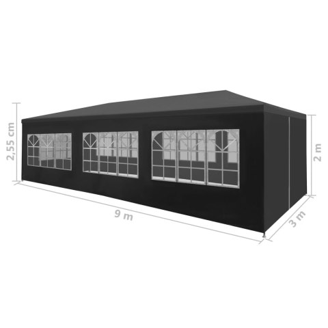 Namiot imprezowy, 3 x 9 m, antracytowy Namiot imprezowy, 3 x 9 m, antracytowy