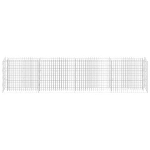 Podwyższona donica gabionowa, galwanizowana stal, 360x30x90 cm Podwyższona donica gabionowa, galwanizowana stal, 360x30x90 cm