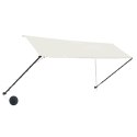 Markiza zwijana z LED, 350 x 150 cm, kremowa