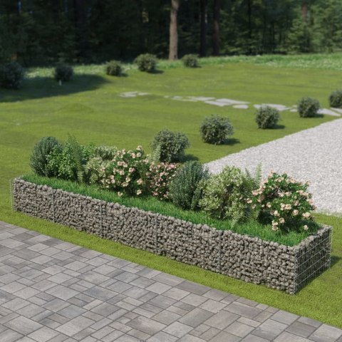  Podwyższona donica gabionowa, galwanizowana stal, 450x90x50 cm