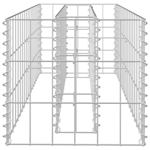 Podwyższona donica gabionowa, galwanizowana stal, 90x30x30 cm Podwyższona donica gabionowa, galwanizowana stal, 90x30x30 cm