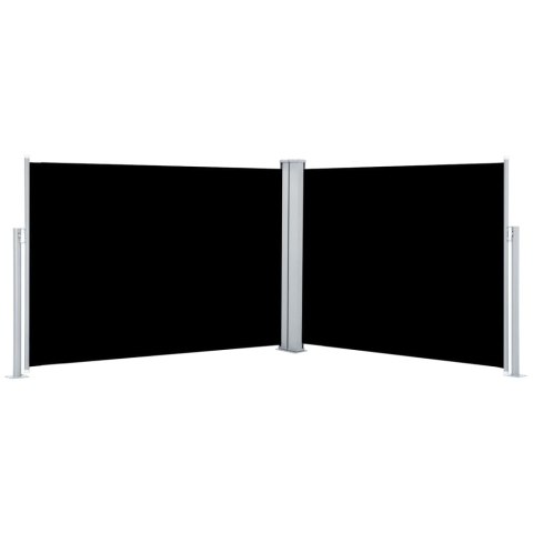 Zwijana markiza boczna, czarna, 100 x 1000 cm Zwijana markiza boczna, czarna, 100 x 1000 cm