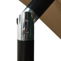  3-poziomowy parasol na aluminiowym słupku, taupe, 2,5x2,5 m