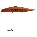 Parasol wiszący z LED, kolor terakotowy, 250x250 cm