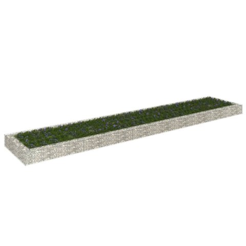  Podwyższona donica gabionowa, galwanizowana stal, 500x100x20 cm