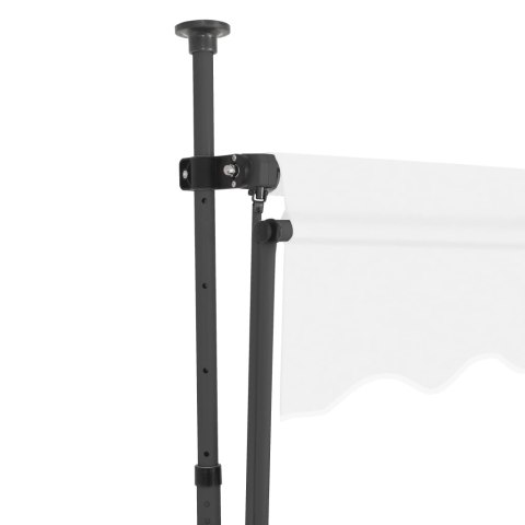Ręcznie zwijana markiza z LED, 400 cm, kremowa Ręcznie zwijana markiza z LED, 400 cm, kremowa