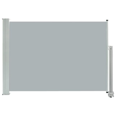 Wysuwana markiza boczna na taras, 80 x 300 cm, szara Wysuwana markiza boczna na taras, 80 x 300 cm, szara