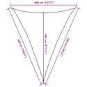  Żagiel przeciwsłoneczny, 160 g/m², antracytowy, 4x5x5 m, HDPE