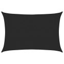  Żagiel przeciwsłoneczny, 160 g/m², czarny, 3x4,5 m, HDPE