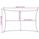 Żagiel przeciwsłoneczny, 160 g/m², czarny, 3x4,5 m, HDPE