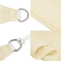 Żagiel przeciwsłoneczny, 160 g/m², kremowy, 4x4x4 m, HDPE